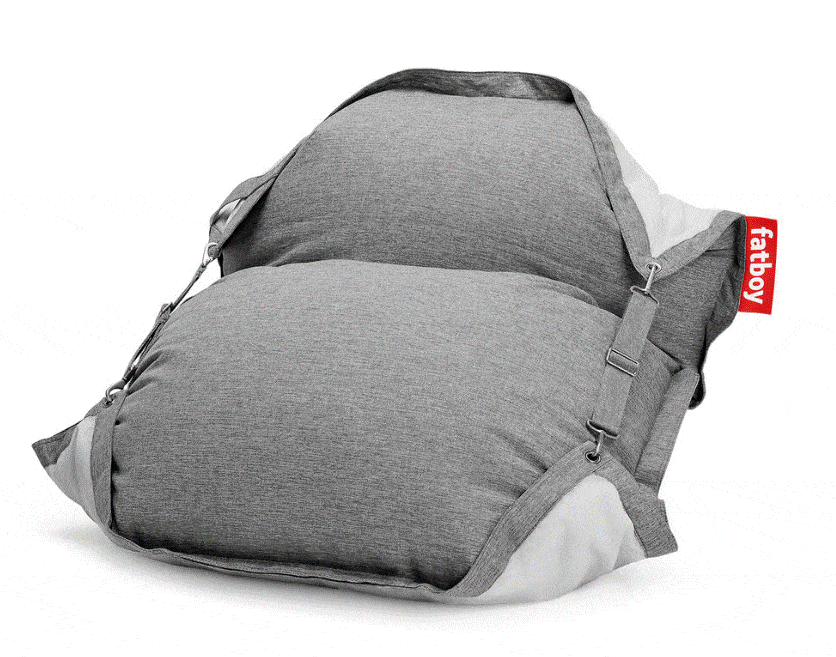 pouf gris foncer