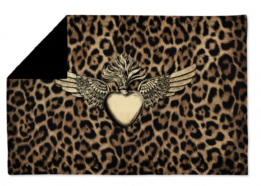 plaid leopard coeur pdv