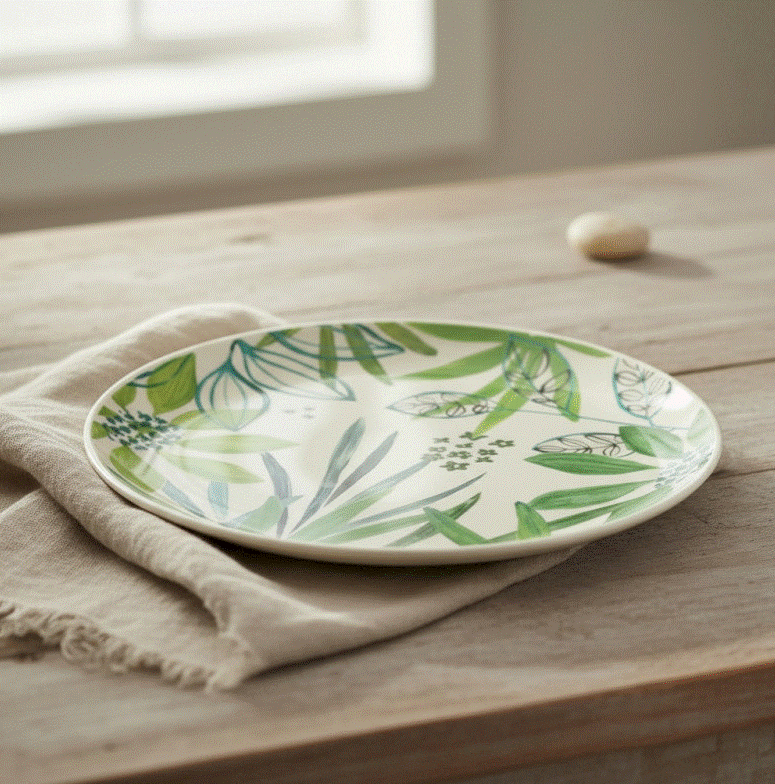 ASSIETTE VERTE 27CM 3